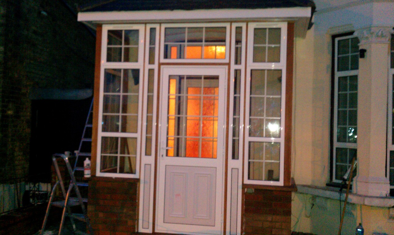 uPVC porch with Georgian bar glazing installed in East Dulwich